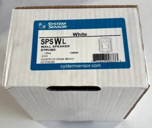 SYSTEM SENSOR SPSWL WEISS WANDHALTERUNG LAUTSPRECHER/STROBE BRANDNEU - Bild 1 von 1
