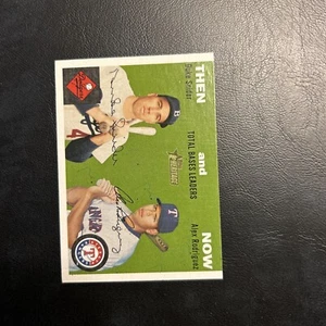 B41a Tn8  Duke Snider Alex Rodriguez 2003 Topps heritage then and now - Picture 1 of 2