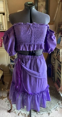 Ren Fair Vestido Medieval Deconstruido Fantasía Elfo Hada Sprite Pixie Disfraz S/M Foto 1 de 4