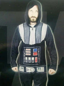 Disney Star Wars Darth Vader Adult Full Body One Piece Suit Halloween - Picture 1 of 7