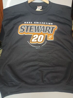 Vintage Chase Authentics Black Nascar Tony Stewart 20 Sweatshirt Adult Size 2XL - Image 1 of 4