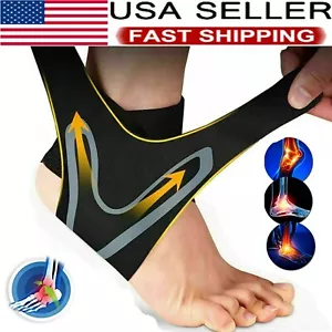 Sprunggelenkbandage Unterstützung Plantarfasziitis Schmerzlinderung Fußschlaufe Kompressionshülse - Bild 1 von 12