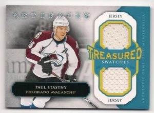 Paul Stastny 13-14 Upper Deck Artifacts Treasured Swatches Dual Game Used Jersey - Picture 1 of 1