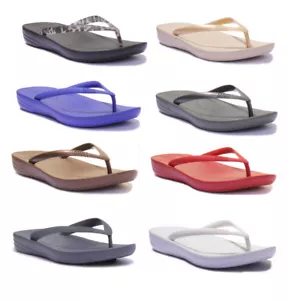 Fitflop Iqushion Summer Flip Flops Womens Beach Sandals UK Size 3 - 8 - Picture 1 of 37
