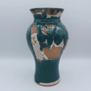 Petersilie Studio Kunstkeramik Vase türkis signiert - Bild 1 von 13