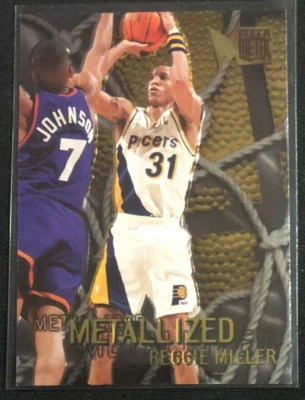 Reggie Miller 1996 Fleer Metal Metallized no. 129 - Indiana Pacers - Image 1 of 2