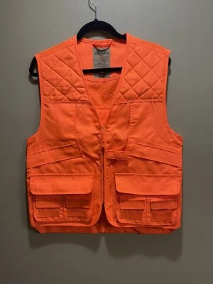 MASTER SPORTSMAN Zipper Front Orange Hunting Vest Men's Medium - Image 1 of 4
