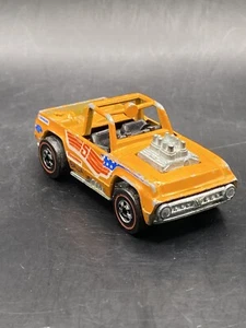 1973 Hot Wheels Redline Flying Colors Orange Baja Bruiser Loose Back Axle Works - Picture 1 of 7
