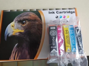 Patronen kompatibel Canon PGI 530 CLI 531 PIXMA TS8500 TS8550 TS8700 TS8750 - Bild 1 von 2