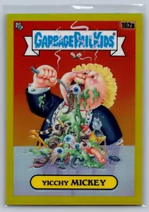 YICCHY MICKEY Yellow Refractor /275 2021 Chrome Garbage Pails Kids Series 4 162a - Picture 1 of 2