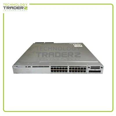 Cisco Catalyst 3850 24-Port PoE+ Switch WS-C3850-24P-S V08 W/ 1x C3850-NM-2-10G - Image 1 of 2
