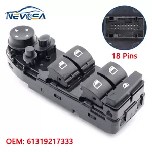 Front Left Power Window Switch for BMW E90 E91 325i 328i 328xi 330i 61319217333 - Picture 1 of 6