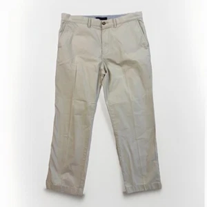 Tommy Hilfiger Pants Mens Size 36x30 (36x29) Classic Fit Flat Front Chino Khaki - Picture 1 of 11