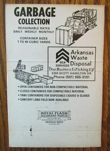 ROYAL FLASH: ARKANSAS WASTE DISPOSAL (LITTLE ROCK, ARKANSAS) (GARBAGE TRUCK) F19 - Picture 1 of 2