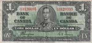Canada 1937 1 Dollar Circulated Banknote Pick BC-21d Bargain Bin - Picture 1 of 2