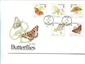 Isle of Man 1993 Butterfly FDC cancelled Peel - Picture 1 of 1