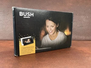 BUSH 7” Digitital Photo Frame PF-716B BLACK - Barely Used Condition Excellent - Picture 1 of 14
