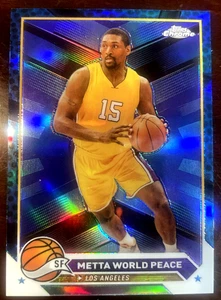 2024 Topps Chrome Blue Basketball #13 Metta World Peace NBA  Los Angeles Lakers - Picture 1 of 3