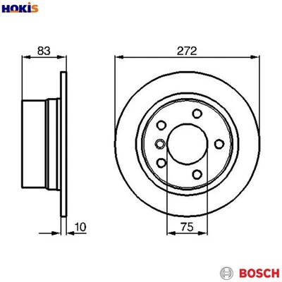 2x BRAKE DISC 0 986 478 439 FOR BMW Z3/Roadster/E36 M43B18 1.8L M43B19 M44B19 - Image 1 of 4