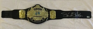 Stone Cold Steve Austin Signed WWE Champion Winged Eagle Toy Title Belt SWAU COA - Picture 1 of 13