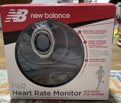 NOVO Monitor de Frequência Cardíaca Feminina New Balance N4 Branco/Pérola Novo Na Caixa - Imagem 1 de 4