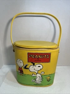 Vintage peanuts vinyl lunchbox Brunch Bag 2193 - Picture 1 of 8