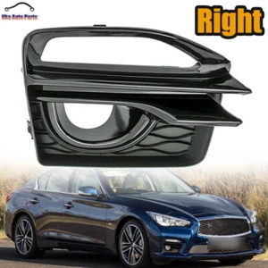 Right Fog Light Fog Lamp Cover Grille Bezel For Infiniti Q50 Sport 2014-2017 - Picture 1 of 8