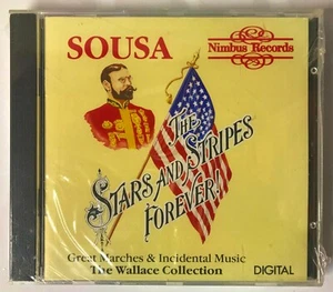 Sousa NEW SEALED PROMO  Stars and Stripes Forever Nimbus CD NI 5129 - Picture 1 of 2