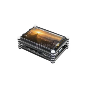 New 3.5" LCD Display Touch Screen + Case + Heat sink for Raspberry Pi 4 Model B - Picture 1 of 8