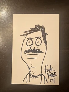 4x6 Arte Original Commission Bob's Burgers Mash Up Rick & Morty de Frank Forte - Imagen 1 de 3