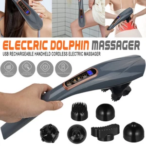 Elektrische Handmassagegerät Kabelloses Rücken Nacken Schulter Massagegerät USB - Bild 1 von 24