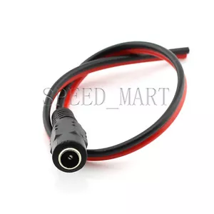 1pc 12V 5.5x2.1mm Hembra DC Power Socket Jack Conector Cable Enchufe Cable para CCTV - Imagen 1 de 2