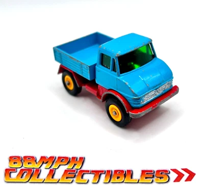 Nice Lesney MATCHBOX #49 Blue & Red Unimog Truck Vintage - Image 1 of 4