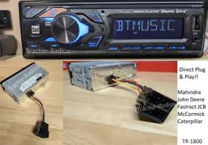 Trattore Bluetooth Direct Plug & Play radio Mahindra John Deere JCB McCormick gatto - Foto 1 di 4