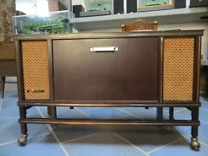 OLM DON Milano-Italy - Carrello in legno anni 60 con altoparlanti incorporati - Foto 1 di 18