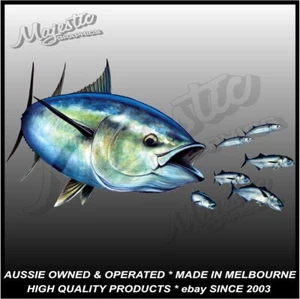 TUNA CHASING SCHOOL - Decal - 420mm x 230mm - BOAT DECAL / STICKER - Picture 1 of 1