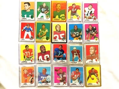 Topps 1969 Football  Trading Cards-20 Items - Image 1 of 2