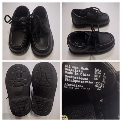 Toddlers Boys Smart Fit Black Dress Shoes- Size 4  - Image 1 of 4