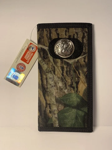 FLORIDA STATE MOSSY OAK Camo Tall Bifold Wallet NWT Pewter FSU Logo Seminoles Cover