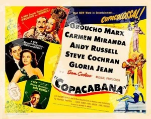 GROUCHO MARX CARMEN MIRANDA in COPACOBANA 1947 HALF SHEET B 11 X 14 LOBBY CARD - Picture 1 of 1