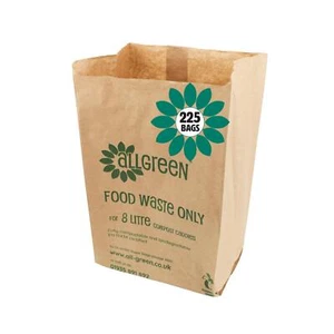 EcoSack 8L Paper Compostable Bags (225 bags) [ES8-225] - Picture 1 of 2