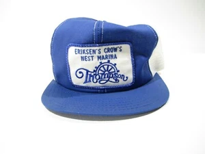 Vintage Eriksen's Crow's Nest Marina Ferrisburg Vermont Trucker Hat - Picture 1 of 4