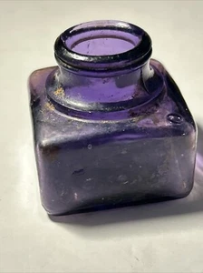 Ink Wells: CARTERS,Dark Purple Bottle Early 1900’s Bottle Empty Made In USA - Picture 1 of 5