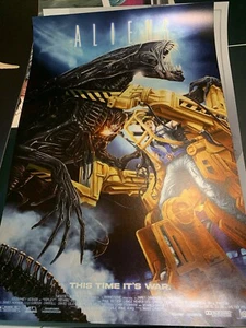 Poster serigrafia Aliens Commissione privata sold out - artista mondo - Foto 1 di 1