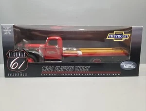Highway 61 DCP 1/16 Red Chevrolet 1941 Flatbed Truck Graham Bradley New - Picture 1 of 6