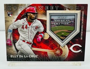 Medallón Estadio ELLY DE LA CRUZ RC-2024 Topps "Home Sweet Home" (#'d 26/75) - Imagen 1 de 2
