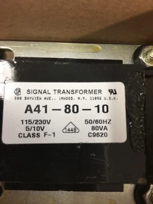 SIGNAL A41-80-10, Transformer (18) - Image 1 of 2