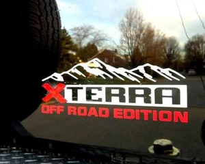 X TERRA off road edition both side and tailgate mountains Decals Stickers Vinyl - Picture 1 of 1