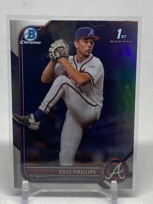 2022 Bowman Draft Chrome 1st Bowman Refractor BDC-90 Cole Phillips - Image 1 of 2