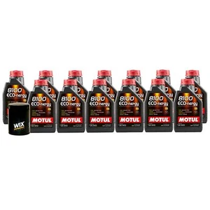 13L Motul 8100 ECO-NERGY 5W30 Wix Filter Motor Oil Change Kit API SL - Picture 1 of 1